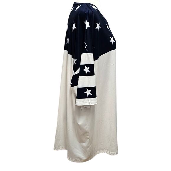 Unisex Patriotic Star and Stripes In God We Trust Short Sleeve T-Shirt Size 4XL - Picture 2 of 9